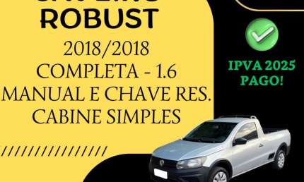 Saveiro robust 1.6 completa 2018/2018