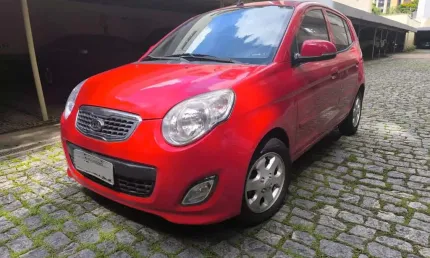 Kia picanto 1.0 ex 12v gasolina 4p manual  2010/2011 - vermelha - 2010/2011