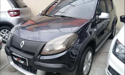 Renault sandero cross 1.6 mi total flex 8v ce - azul - 2012/2013