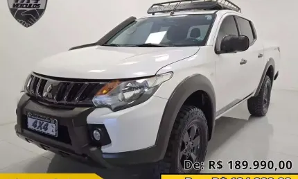 Mitsubishi l200 triton savana 2.4 4x4 die. aut. - branca - 2022/2023