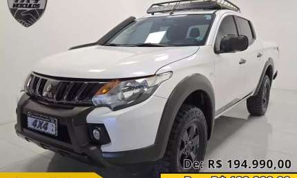 Mitsubishi l200 triton savana 2.4 4x4 die. aut. - branca - 2022/2023