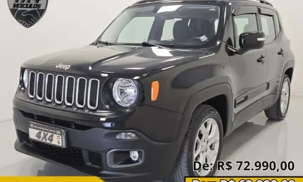 Jeep renegade longitude 1.8 4x2 flex 16v aut.  - preta - 2015/2016