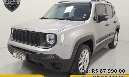 Jeep renegade sport 1.8 4x2 flex 16v aut.  - prata - 2021/2021