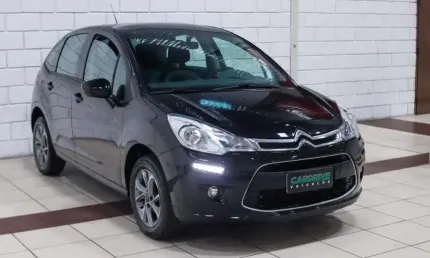 Citroën c3 1.6 tendance vti flex start 16v aut.  - preta - 2016/2017