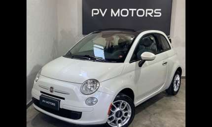 Fiat 500 cabrio flex 1.4 8v mec. - branca - 2014/2015