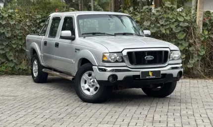 Ford ranger xlt 2.8 8v 135cv 4x4 cd tb diesel  - prata - 2004/2005