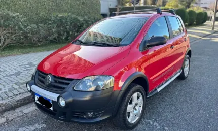 34.900,00 / crossfox mi flex 1.6 2010 completo vermelho