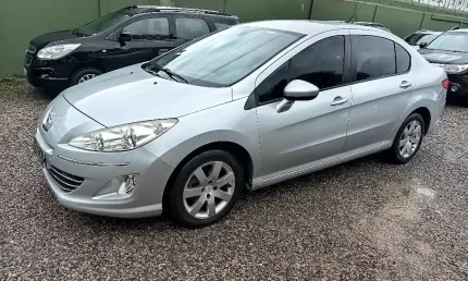 408 allure aut 2012 prata todo original 105mkm