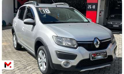 Renault sandero stepway 1.6 16v flex, ano 2018, versão com apelo aventureiro e visual robusto