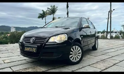 Volkswagen polo sedan 1.6 - preta - 2007/2008