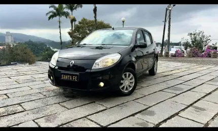 Renault sandero exp 16hp - preta - 2013/2013