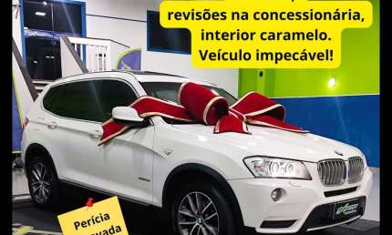 Bmw x3 xdrive28i wx91 2013,interior caramelo,teto solar,veículo impecável!