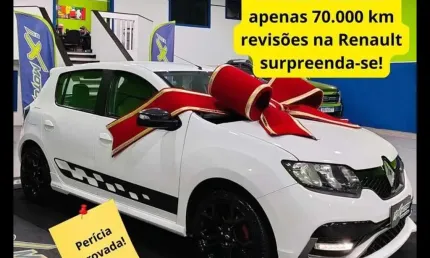 Sandero rs 2.0mt 2019, revisado e periciado,70.000 km, impecável!