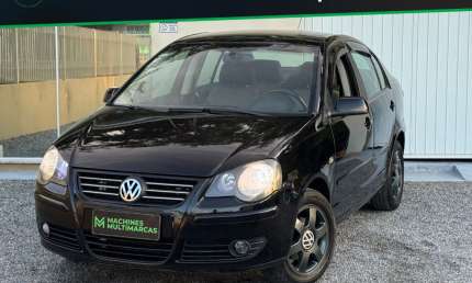 Vw polo sedan 1.6 top 2007 - troco e financio