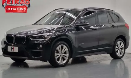 Bmw x1 sdrive 20i active 2.0 turbo flex automático - 2017 - preto