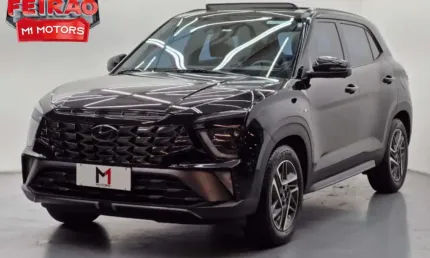 Hyundai creta nline 1.0 turbo flex automático - 2023 - preto