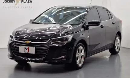 Chevrolet onix premier plus 1.0 turbo flex automático - 2020 - preto