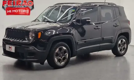 Jeep renegade 1.8 flex automático - 2018 - preta