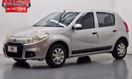 Renault sandero expression 1.0 flex manual -2013 - prata