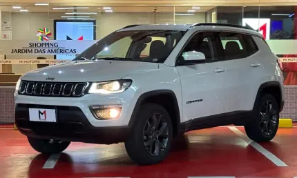 Jeep compass longitude 2.0 16v diesel 4x4 automático - 2021 - branco