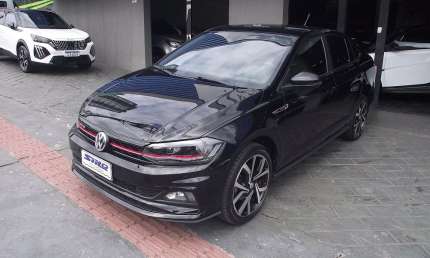 Volkswagen virtus gts 1.4 turbo tsi automático + borboleta flex 2020/2021 preto