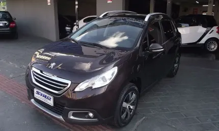 Peugeot 2008 griffe 1.6 automático flex + teto panorâmico 2018/2018 marrom