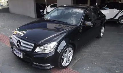 Mercedes-benz c180 classic 1.8 turbo automático 2012/2012 preto