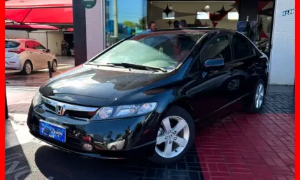 Civic lxs 1.8 flex completo 2008 c/ manual e chave copia financia 100%