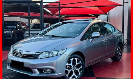 Civic exs 1.8 flex aut. completo 2013 c/ teto solar, manual e chave copia financia 100%