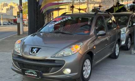 Peugeot 207 sw xr sport 1.4 flex 8v 5p  - cinza - 2008/2009