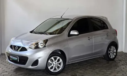 Nissan march sv 1.0 12v flex 5p  - prata - 2018/2019