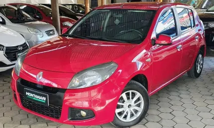 Renault sandero expression hi-flex 1.0 16v 5p  - vermelha - 2013/2014