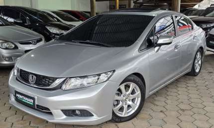 Honda civic sedan exr 2.0 flexone 16v aut. 4p  - prata - 2013/2014
