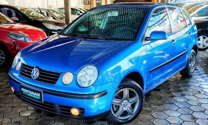 Volkswagen polo 1.6 mi 8v 5p  - azul - 2002/2003