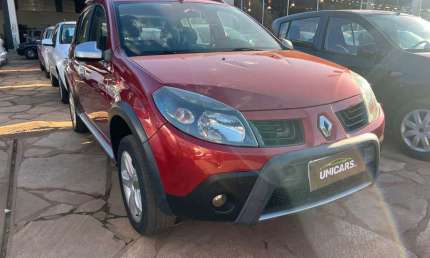 Renault sandero stepway flex 1.6 16v 5p  - vermelha - 2011/2011