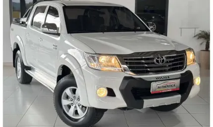 Toyota hilux cd srv 4x4 2.7 flex 16v aut.  - branca - 2013/2013