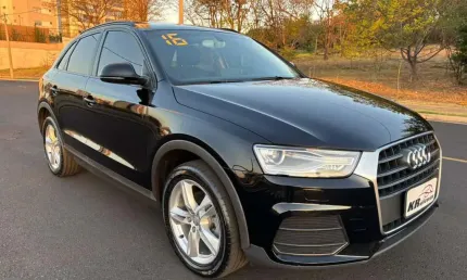 Audi q3   150cv 1.4t 2016 - preta - 2015/2016