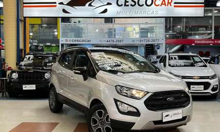Ford ecosport freestyle 1.5 flex automático - prata - 2020/2021