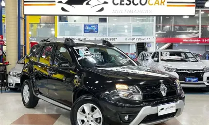 Renault duster 2.0 flex dynamique automático - preta - 2015/2016