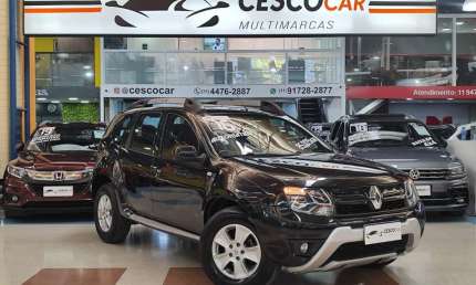 Renault duster 2.0 flex automático 4x2 - preta - 2015/2016