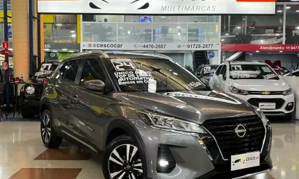Nissan kicks 1.6 flex advance cvt - cinza - 2023/2024
