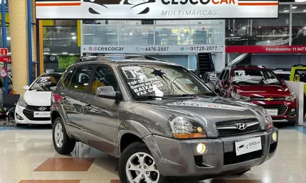 Hyundai tucson gls 2.0 flex automático  - cinza - 2014/2015