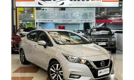 Nissan versa advance 1.6 flex cvt - prata - 2021/2022