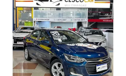 Chevrolet onix plus premier 1 - 1.0 turbo flex automático - azul - 2019/2020