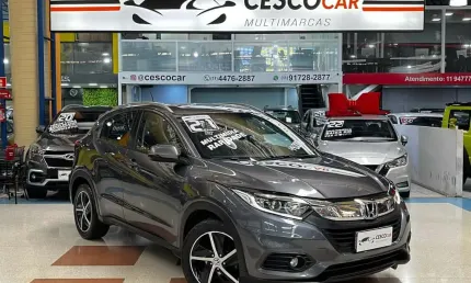 Honda hr-v ex 1.8 flex cvt - ar digital/multimídia - cinza - 2021/2021