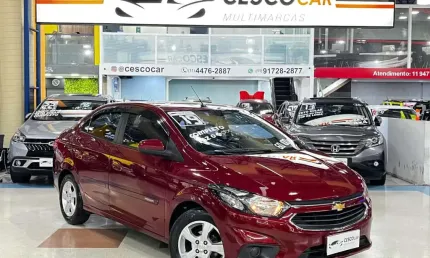 Chevrolet prisma lt 1.4 flex automático - vermelha - 2018/2019