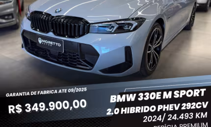 Bmw 330e m sport 2024 (perícia premium/ garantia até 09/2025)