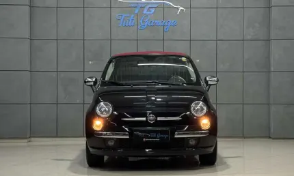 Fiat 500 /  cabrio air at - preta - 2013/2013