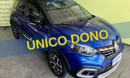 Captur intense turbo 1.3 16v cvt 21/22 azul único dono