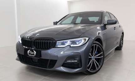 Bmw 330e turbo híbrido m sport - cinza - 2021/2022